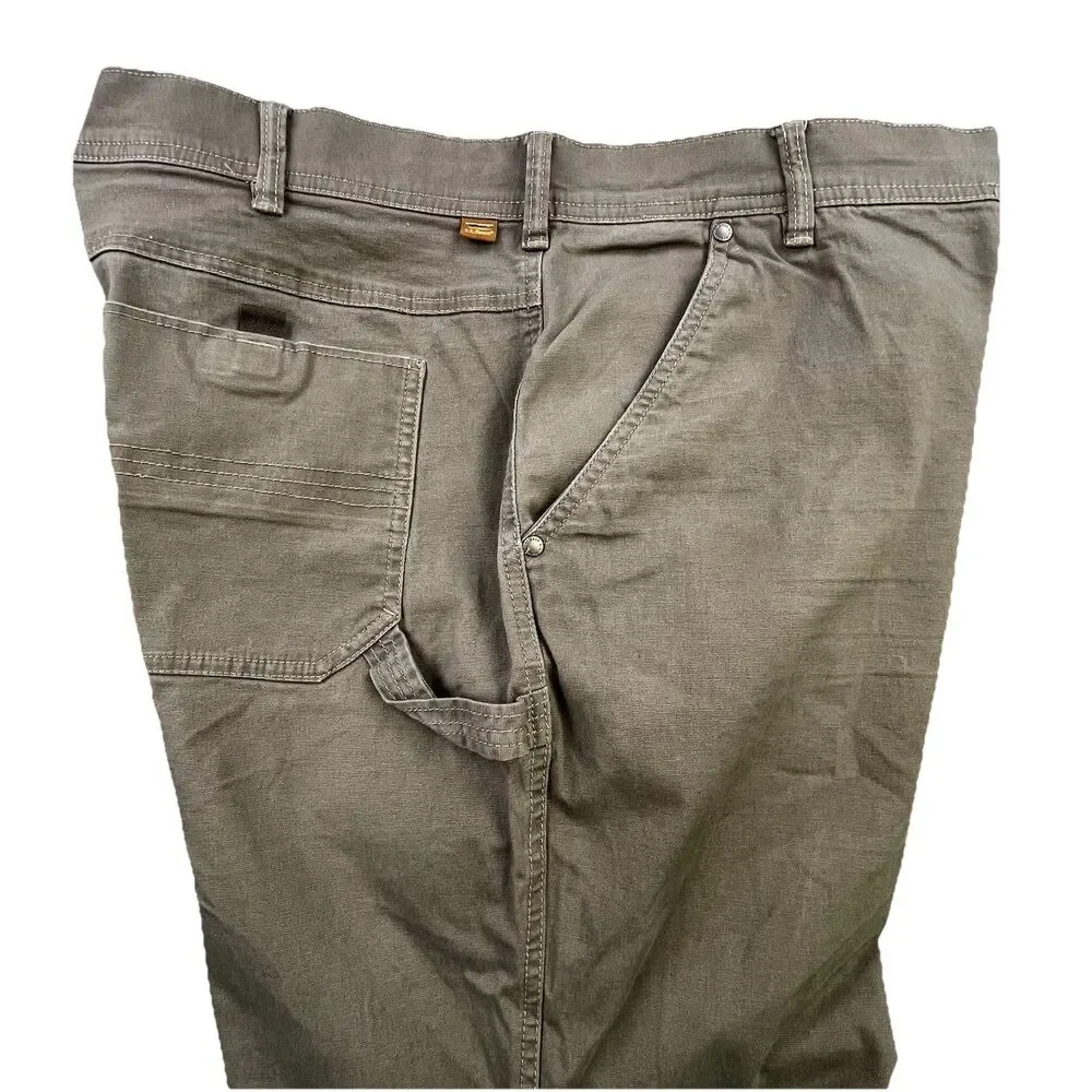 LL Bean Cargo Pants Men’s 42x32 Brown BeanFlex Stretch Double Reinforced Knee